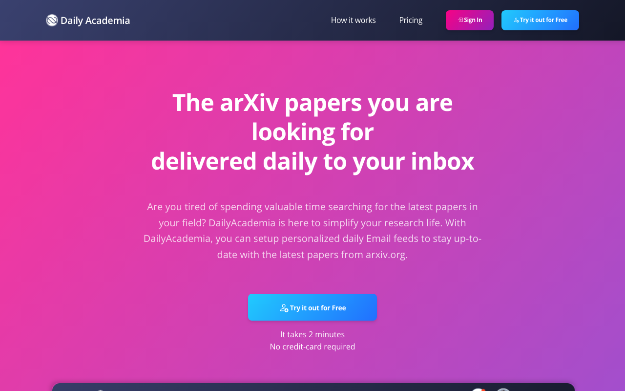 DailyAcademia screenshot