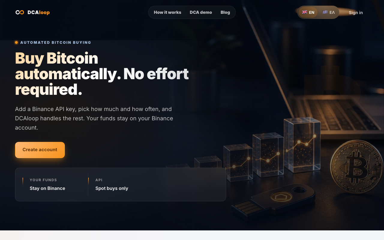 DCAloop screenshot