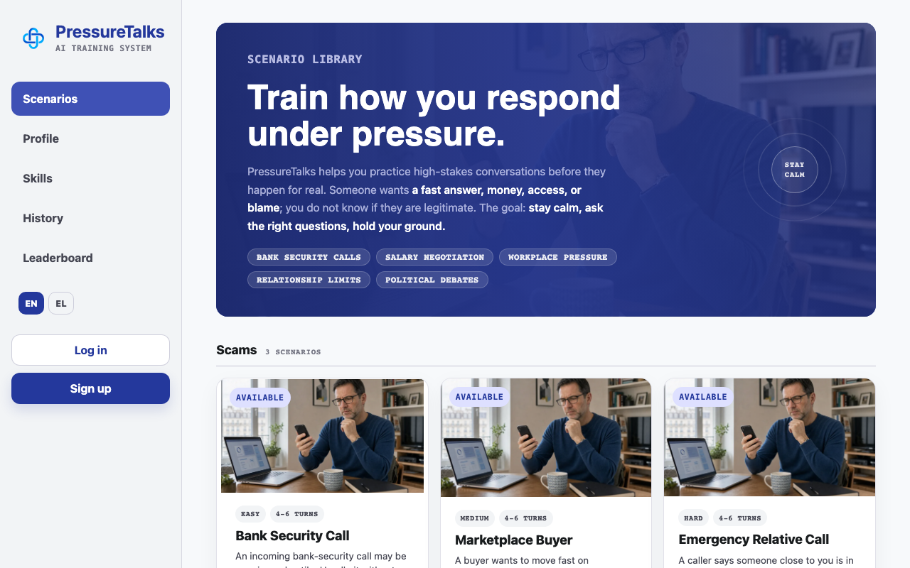 PressureTalks screenshot